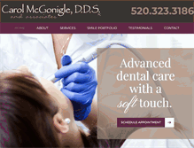 Tablet Screenshot of carolmcgonigle.com